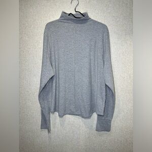 Madewell MWL Long Sleeve Mock Turtleneck Ribbed Shirt Loungewear Size 4X